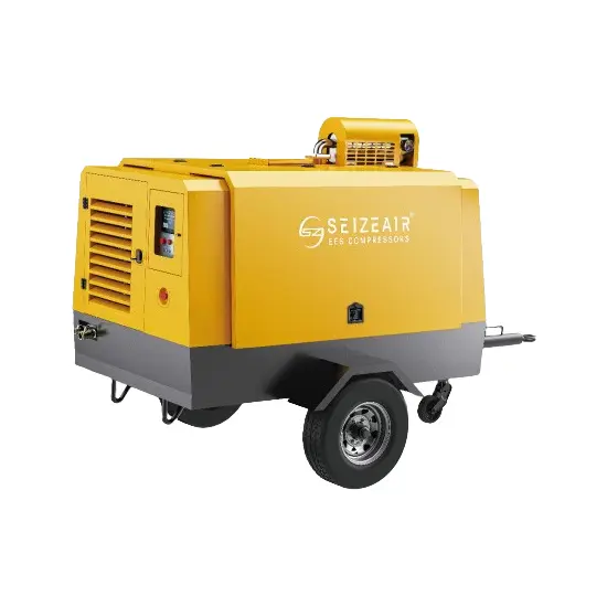 Compresor de aer portabil diesel cu o singură treaptă Compresor de aer portabil diesel cu o singură treaptă